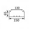 Кабель-канал  DLP 150x65 c 1 или 2 крышками и несущей перегородкой