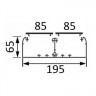 Кабель-канал DLP 195x65 с 1, 2 или 3 крышками
