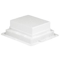 Пластиковая монтажная коробка - для встраивания напольных коробок на 12 модулей или с глубиной 65 мм на 10 модулей