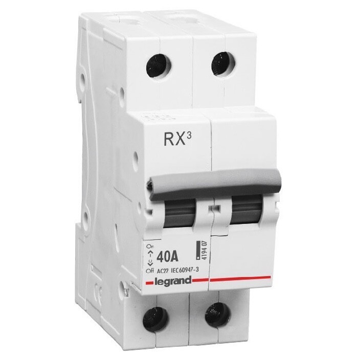 RX3 Выключатель-разъединитель  40А 2П