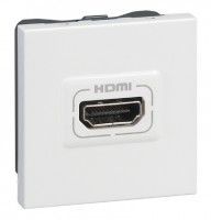 Розетка HDMI, Белый. Mosaic