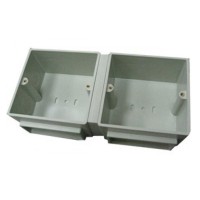 Монтажная коробка для выдвижного розеточного блока - 6 модулей - пластик